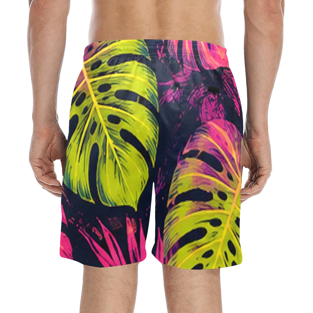 Electric Monstera Swim Shorts