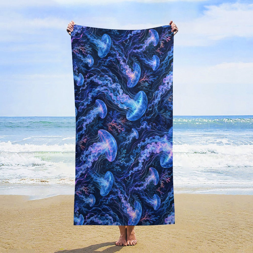 Blue Jelly Drift Beach Towel