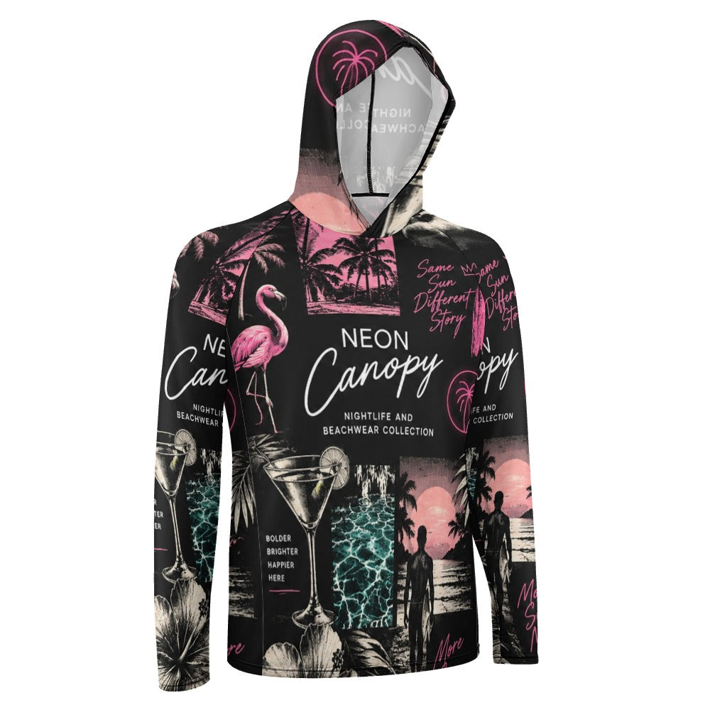 Nightlife Collage Sun Hoodie
