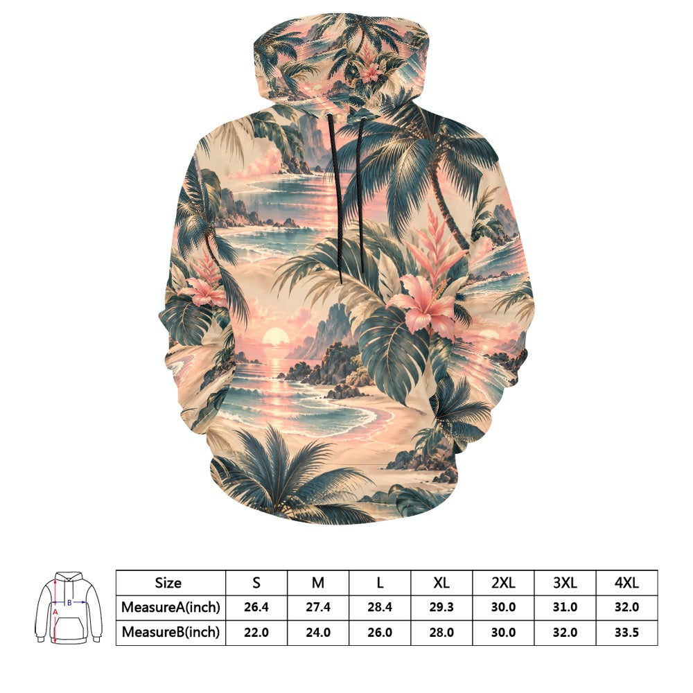 Men's All Over Print Hoodie (USA Size) (Model H13)