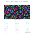 Neon Botanica Beach Towel