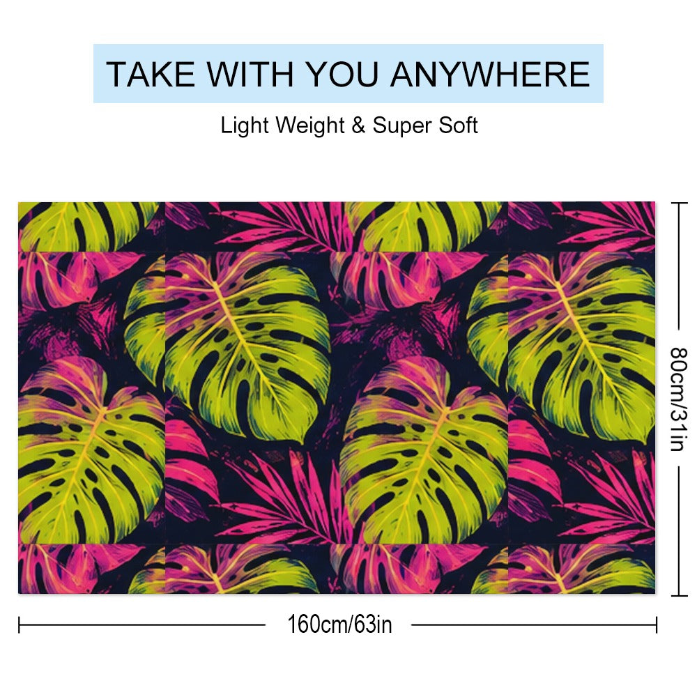 Electric Jungle Beach Towel