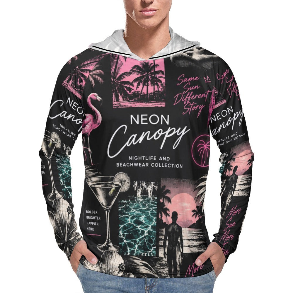 Nightlife Collage Sun Hoodie