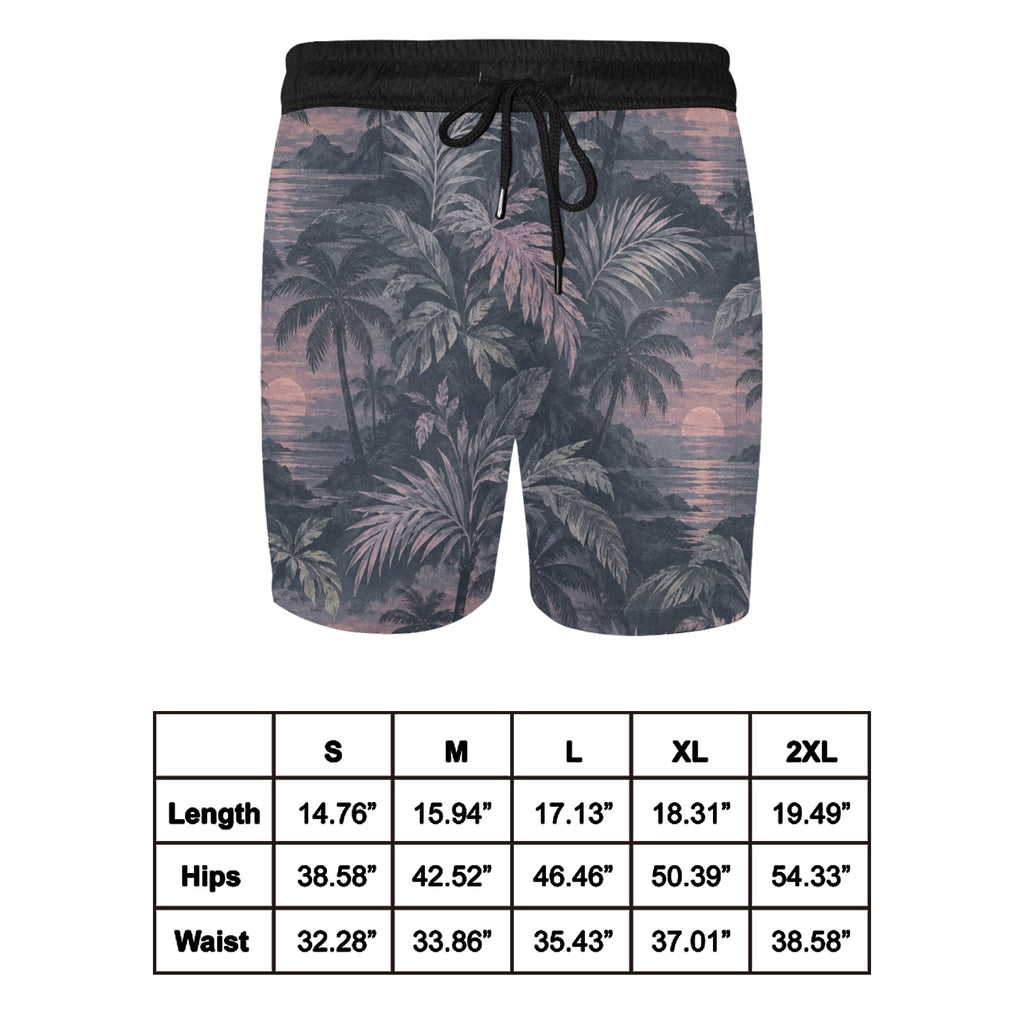 Dusk Palms Swim Shorts