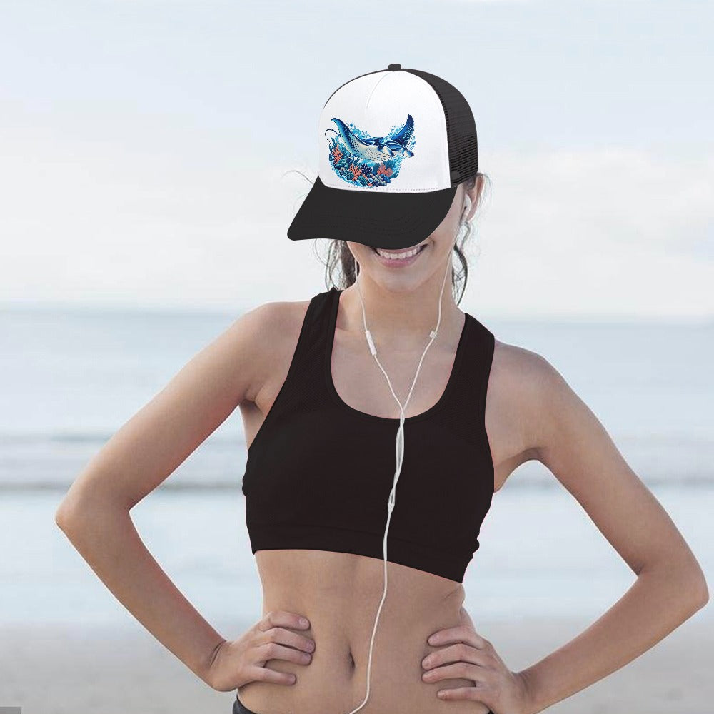 Wave Bloom Trucker Cap