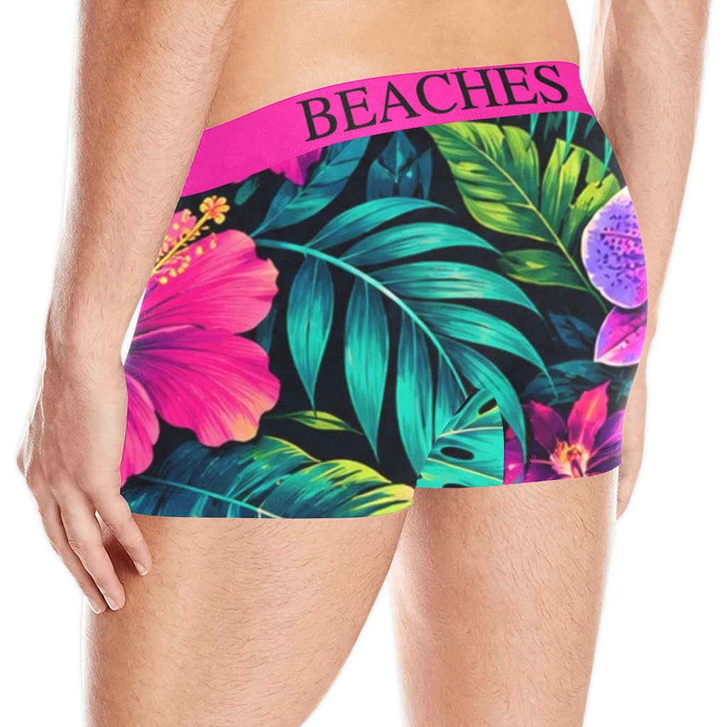 Paradise Beaches Floral Boxer Briefs
