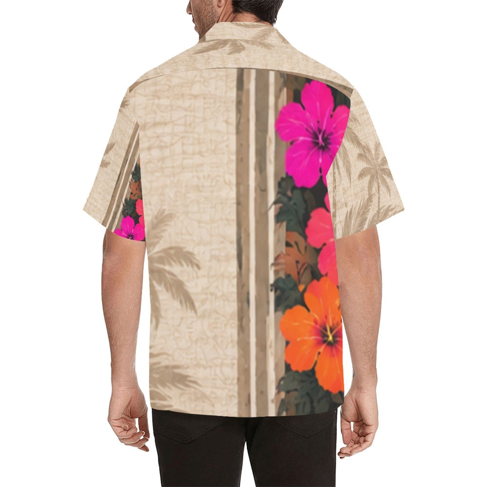 Hibiscus Split Hawaiian Shirt