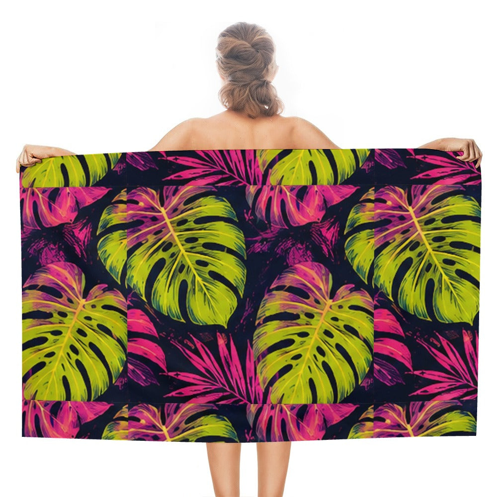 Electric Jungle Beach Towel