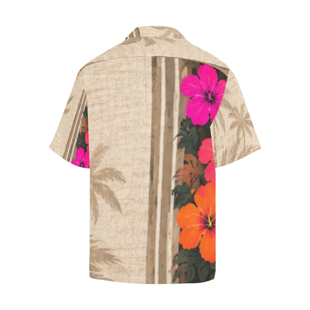 Hibiscus Split Hawaiian Shirt