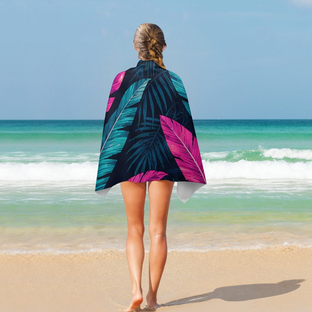 Electric Palm Beach Towel