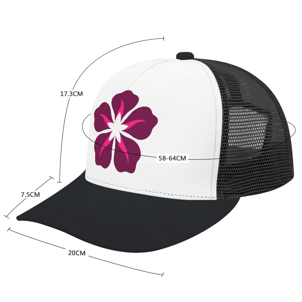Hibiscus Mark Trucker Cap