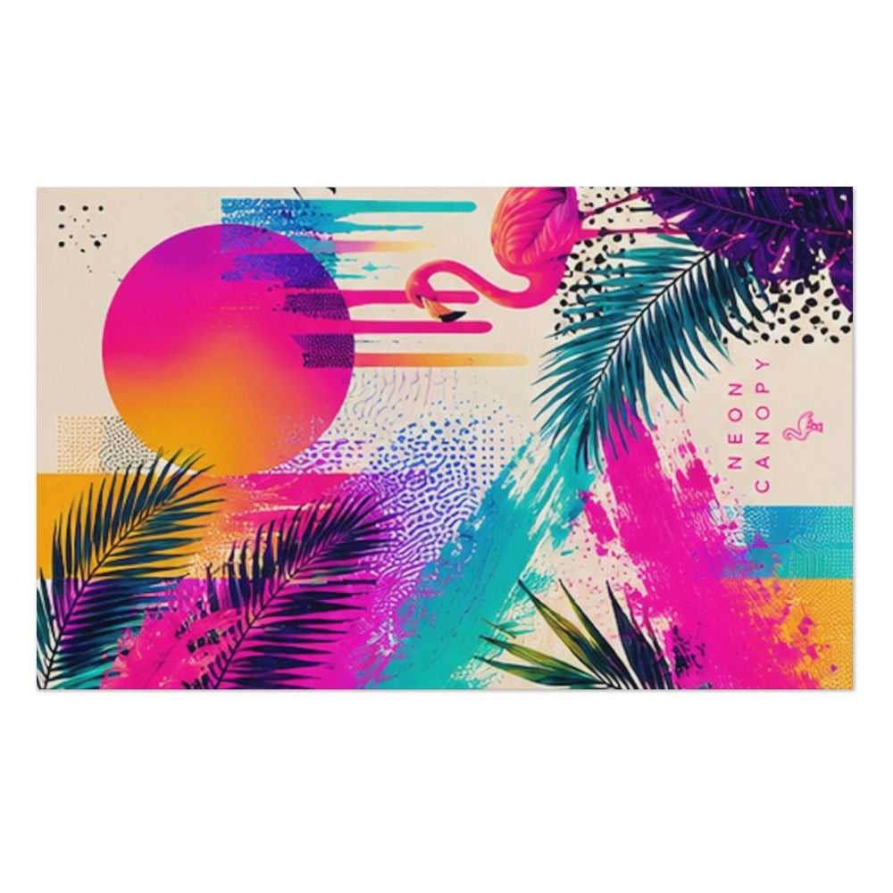 Flamingo Rush Beach Towel