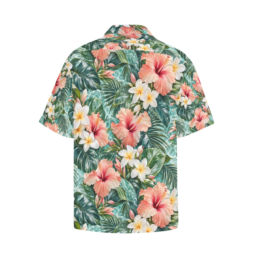Men's All Over Print Hawaiian Shirt With Chest Pocket(ModelT58)