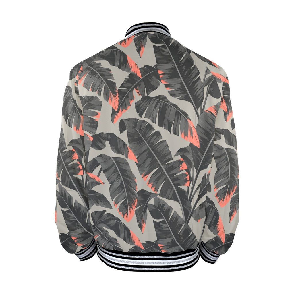New Men's Striped Trim Bomber Jacket