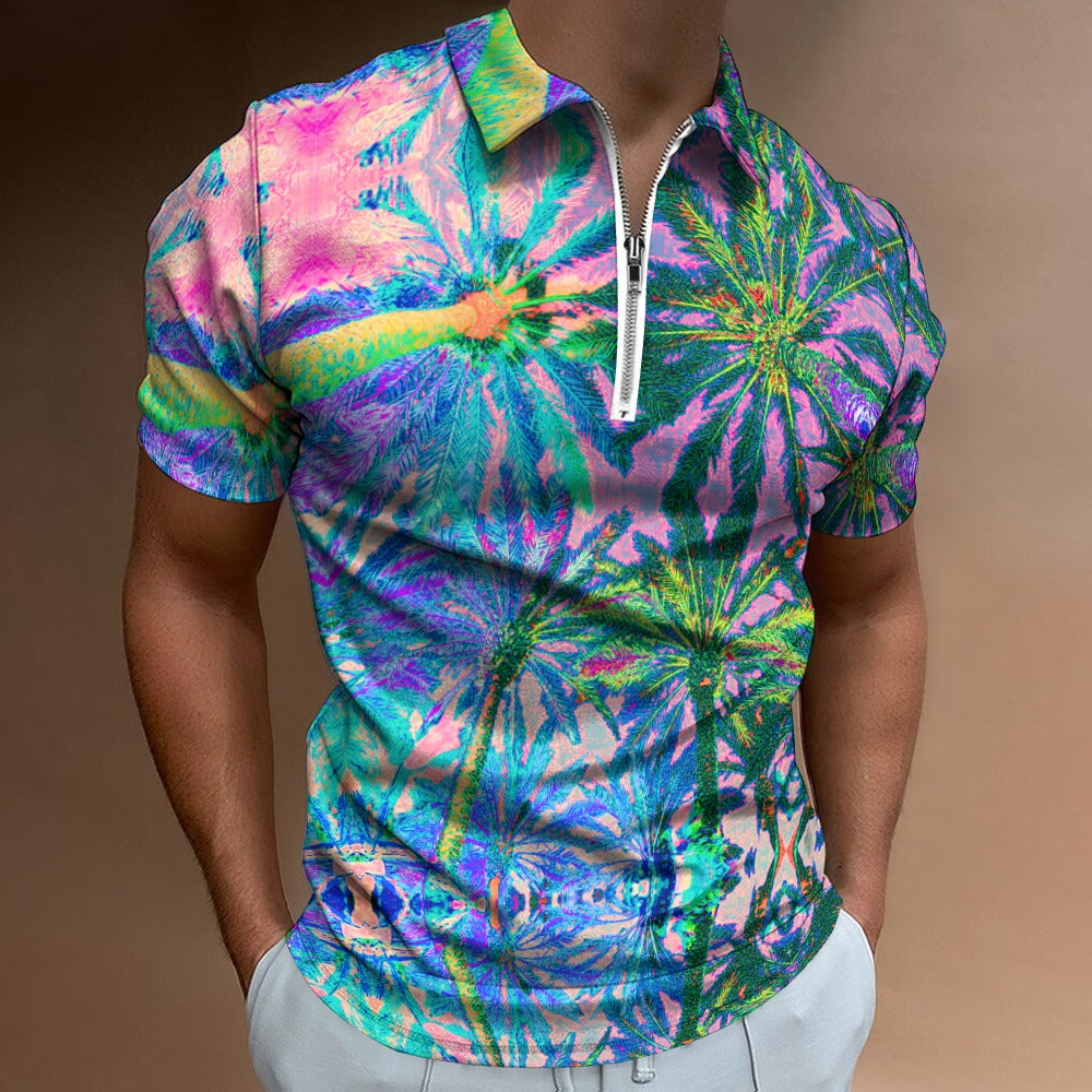 Tropical Voltage Zip Polo