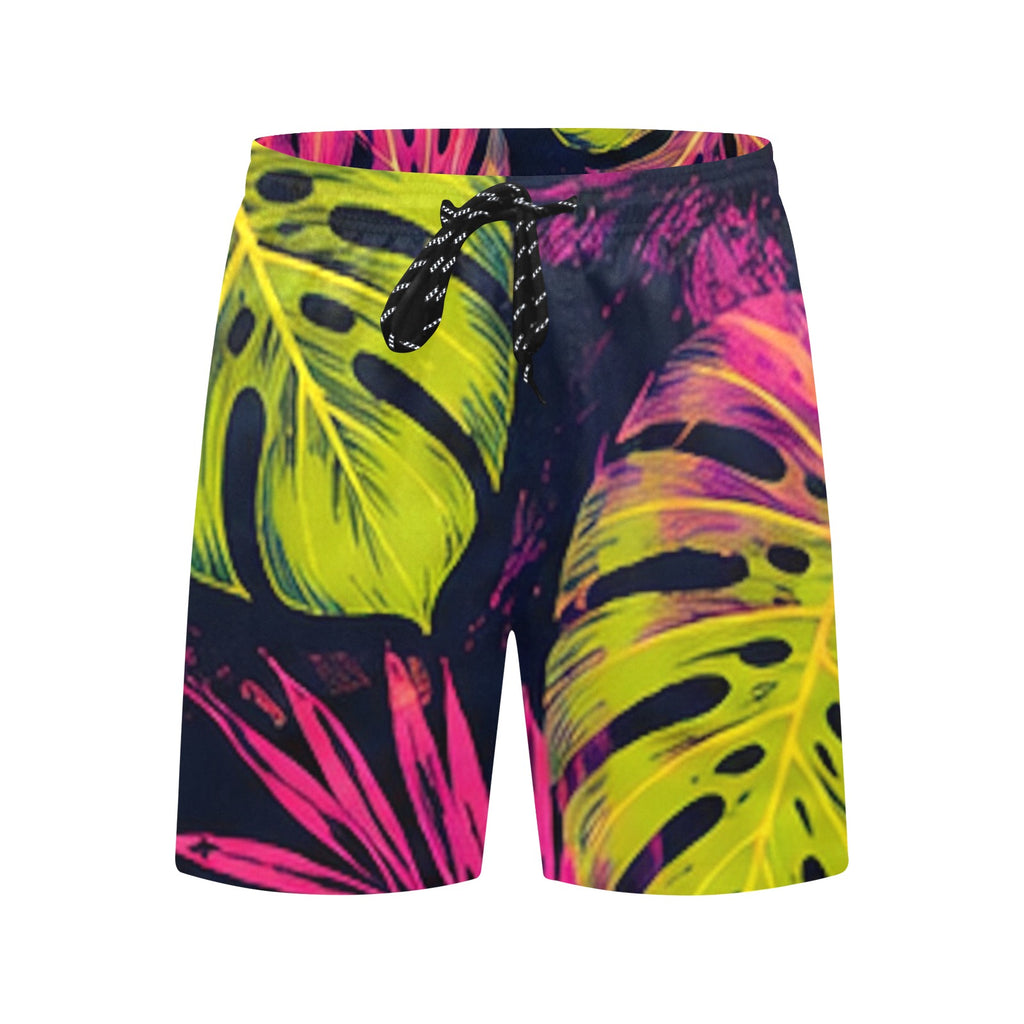 Electric Monstera Swim Shorts