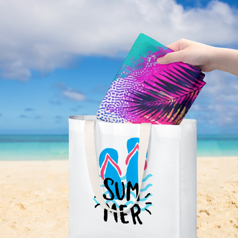 Flamingo Rush Beach Towel