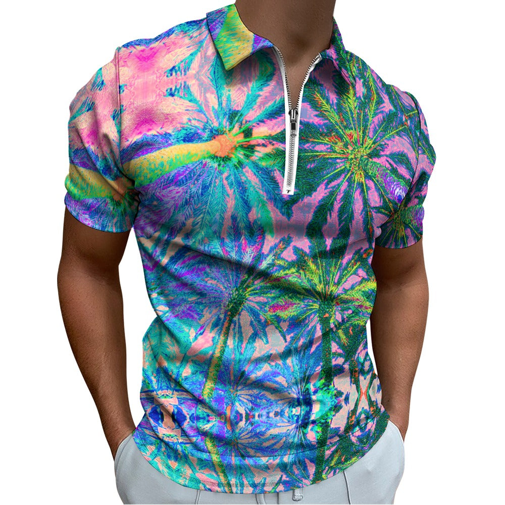 Tropical Voltage Zip Polo