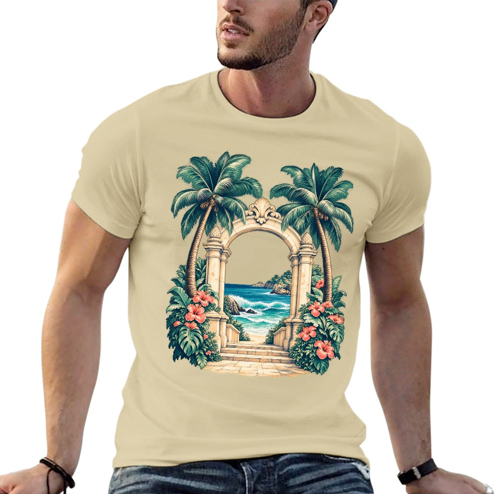 New 150g Men's  Short Sleeve T-shirt