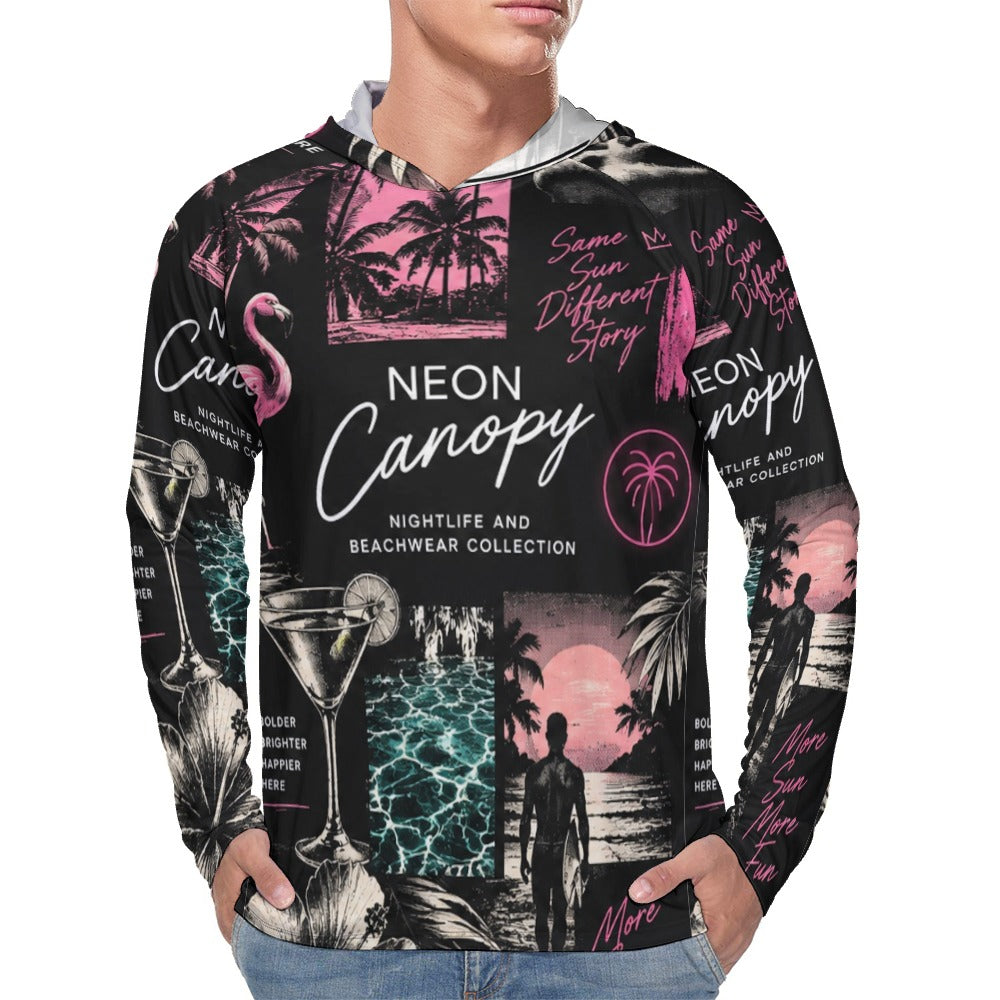Nightlife Collage Sun Hoodie