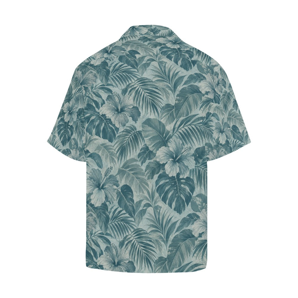 Sea Glass Leaves Hawaiian Shirt
