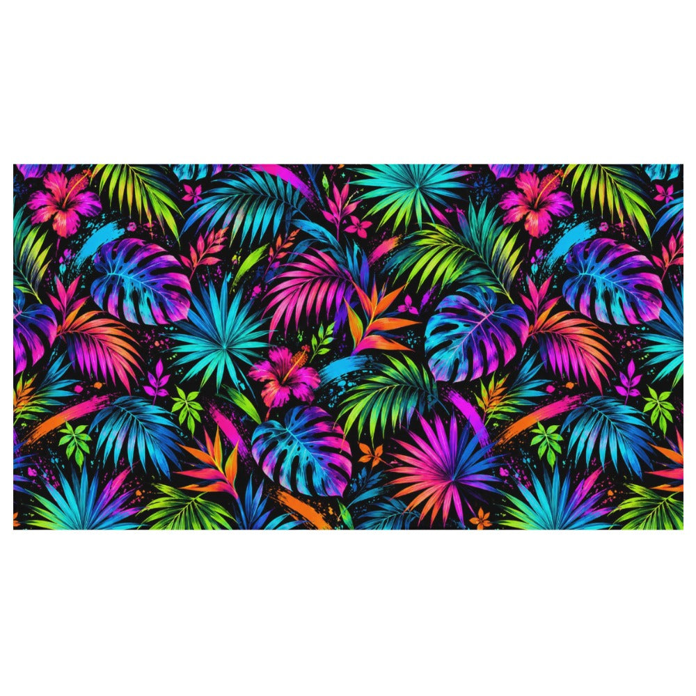 Neon Botanica Beach Towel
