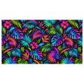 Neon Botanica Beach Towel — full view