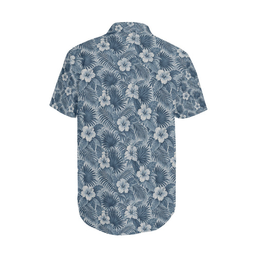 Blue Blossom Short Sleeve Shirt — back view