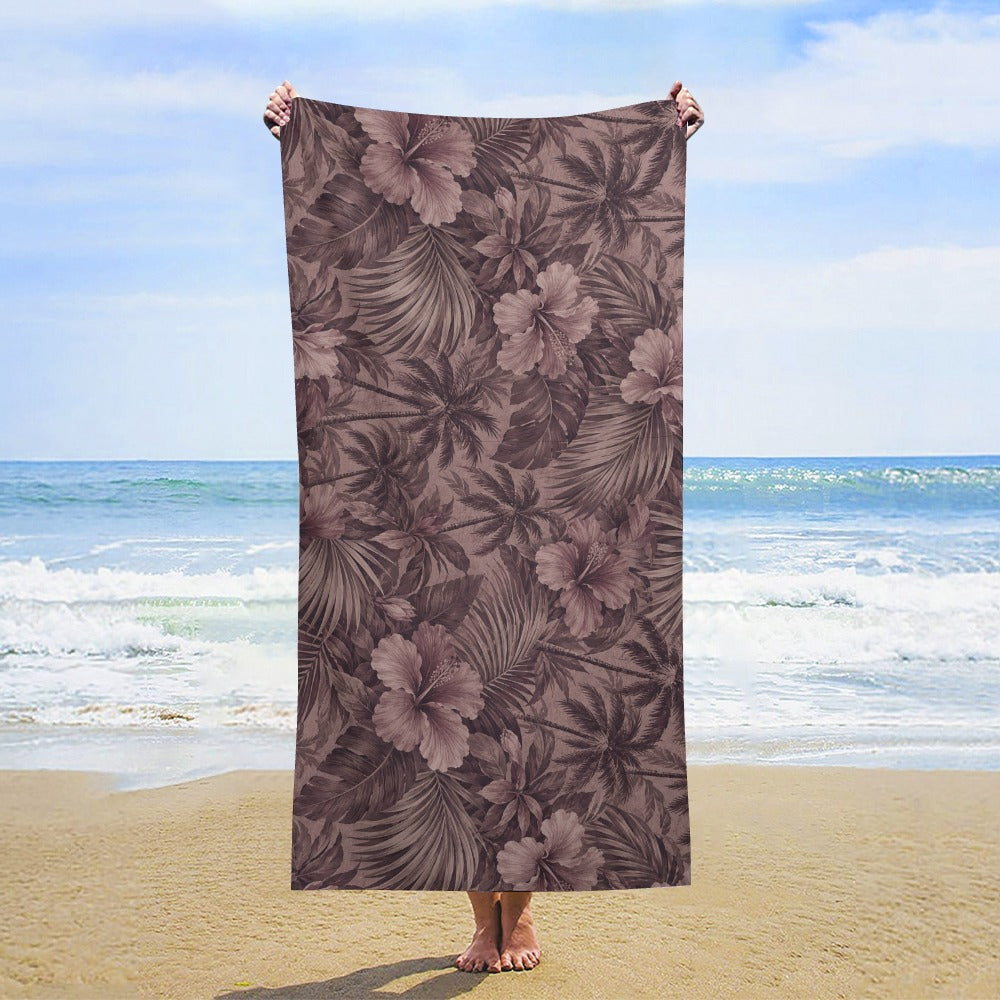 Dusty Hibiscus Beach Towel