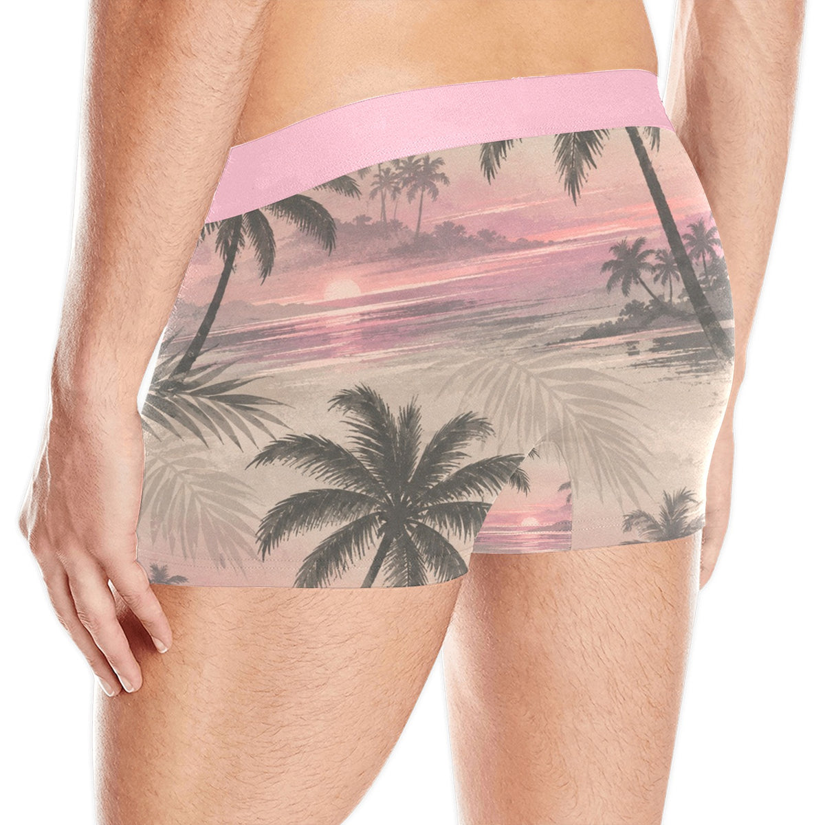 Blush Horizon Palm Boxer Briefs