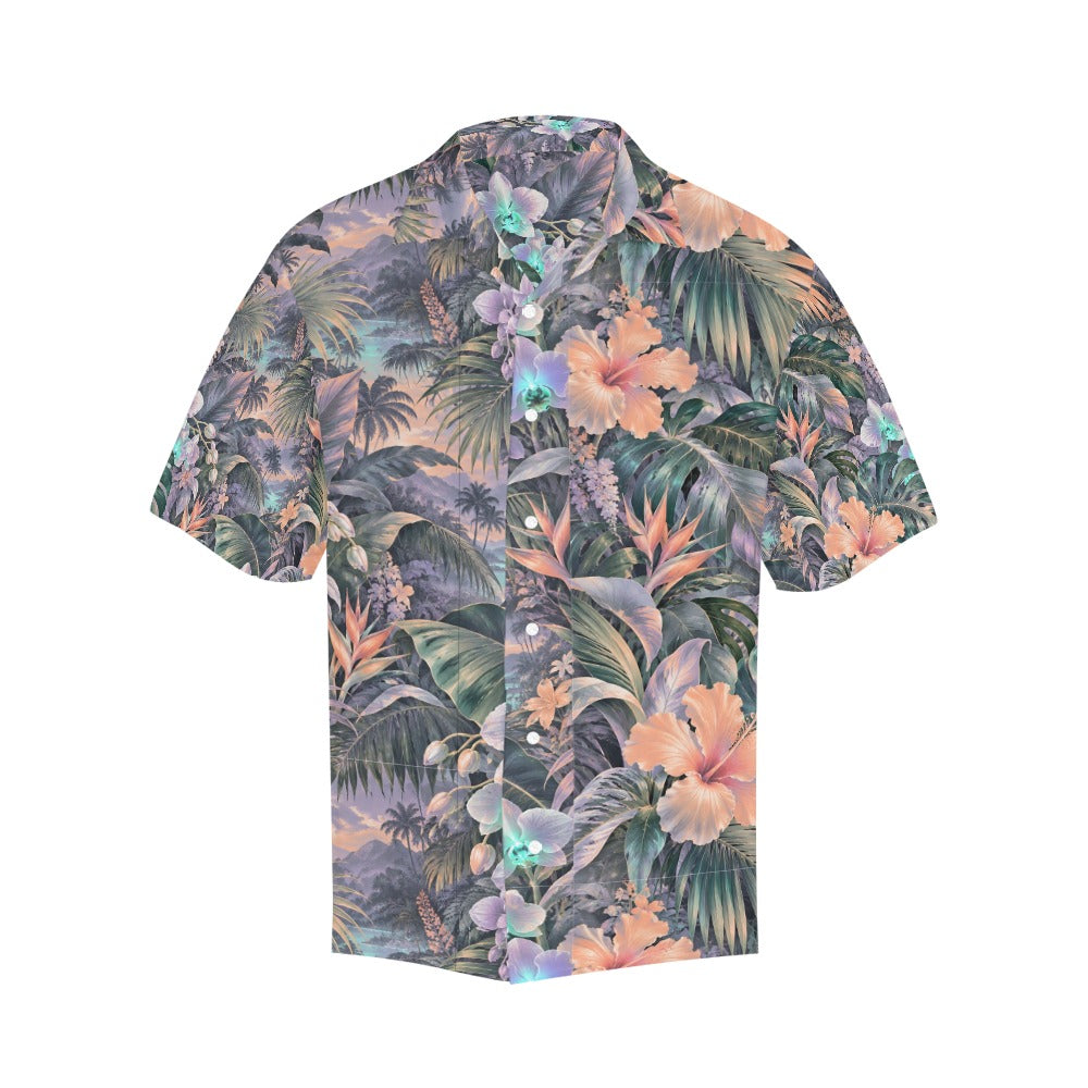 Dusky Hibiscus Hawaiian Shirt