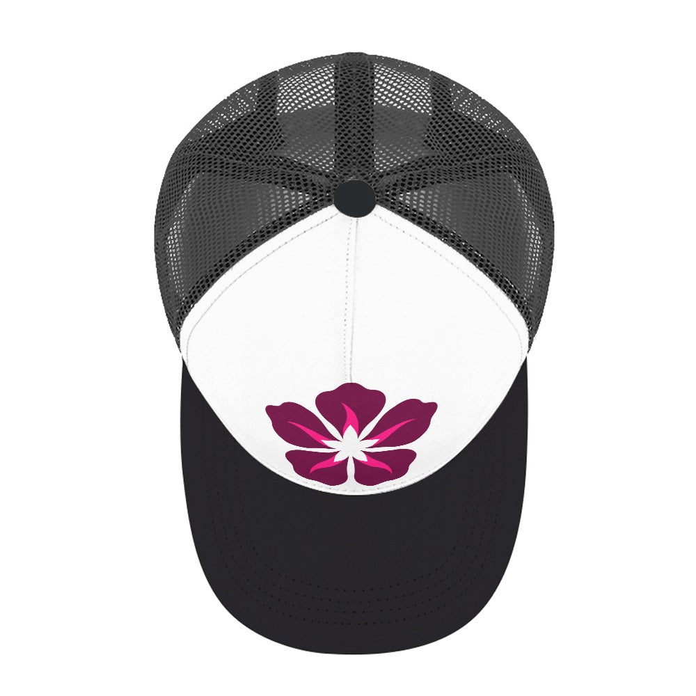 Hibiscus Mark Trucker Cap
