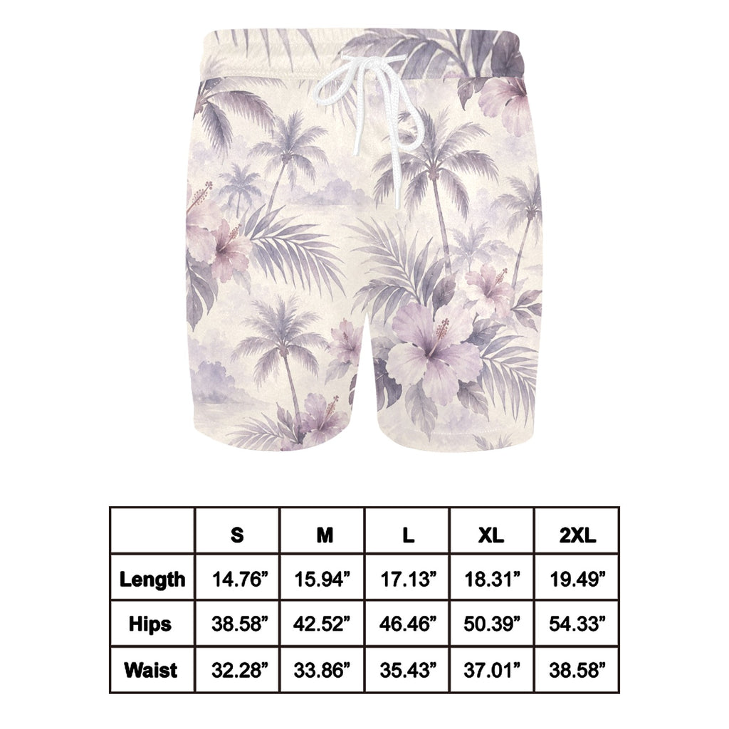 Ivory Palms Swim Shorts