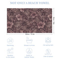 Dusty Hibiscus Beach Towel