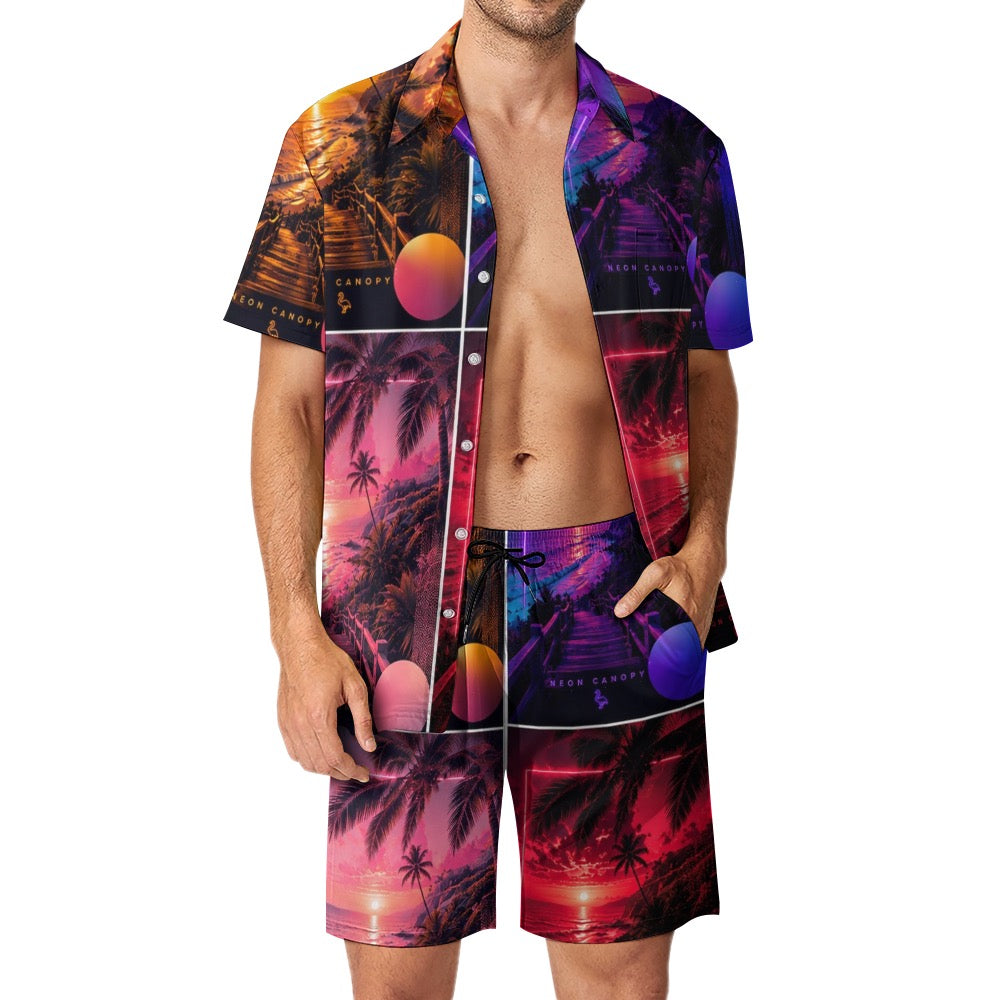 Midnight Tropics Beach Set