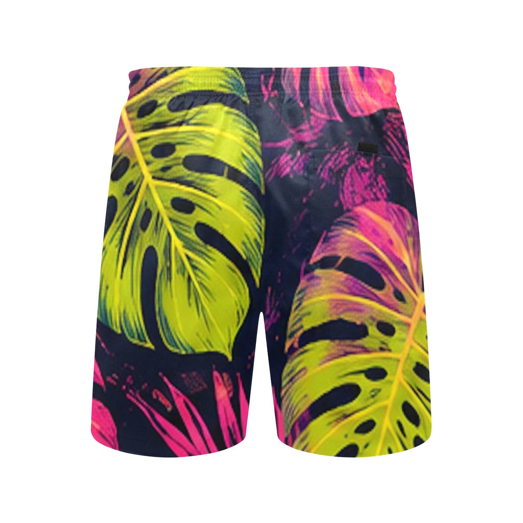 Electric Monstera Swim Shorts