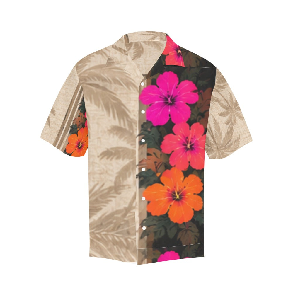 Hibiscus Split Hawaiian Shirt
