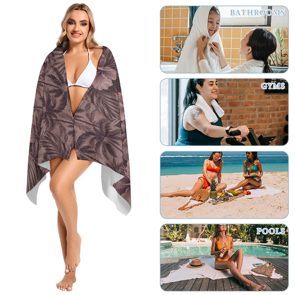 Dusty Hibiscus Beach Towel