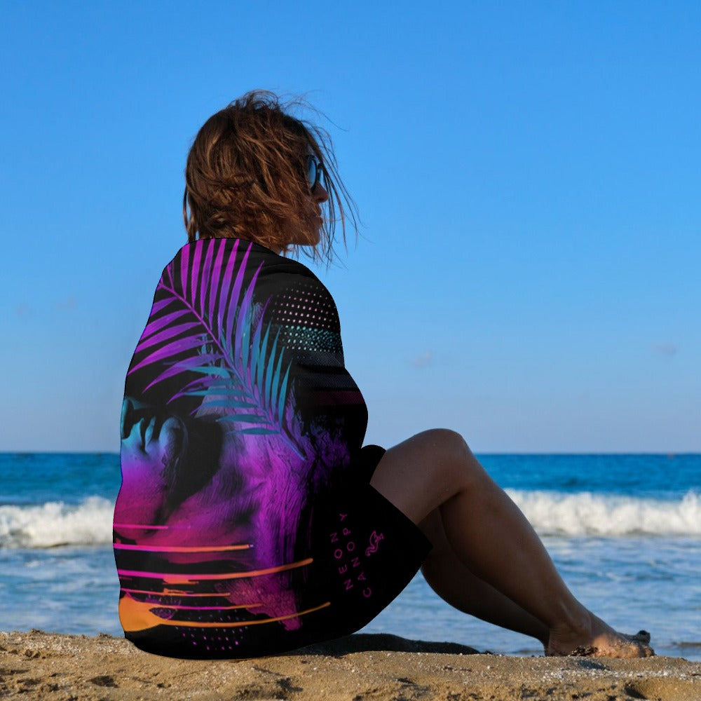 Midnight Mirage Beach Towel