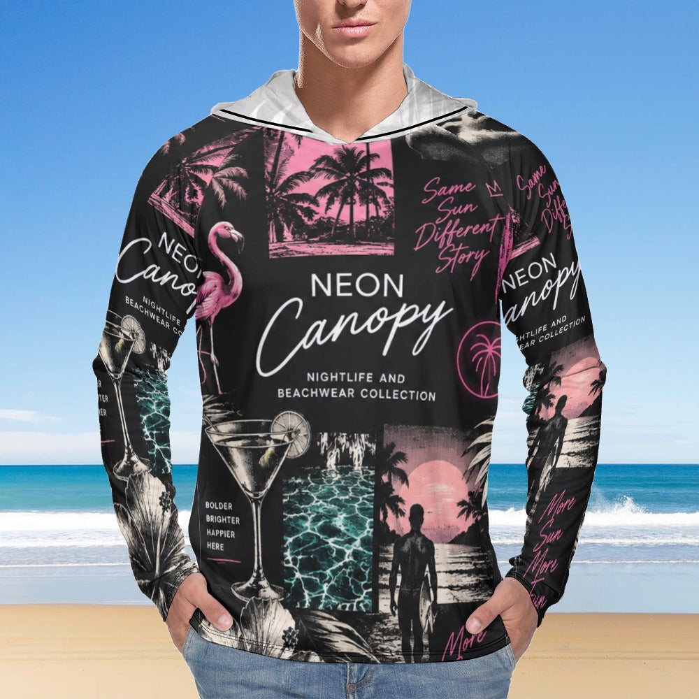 Nightlife Collage Sun Hoodie