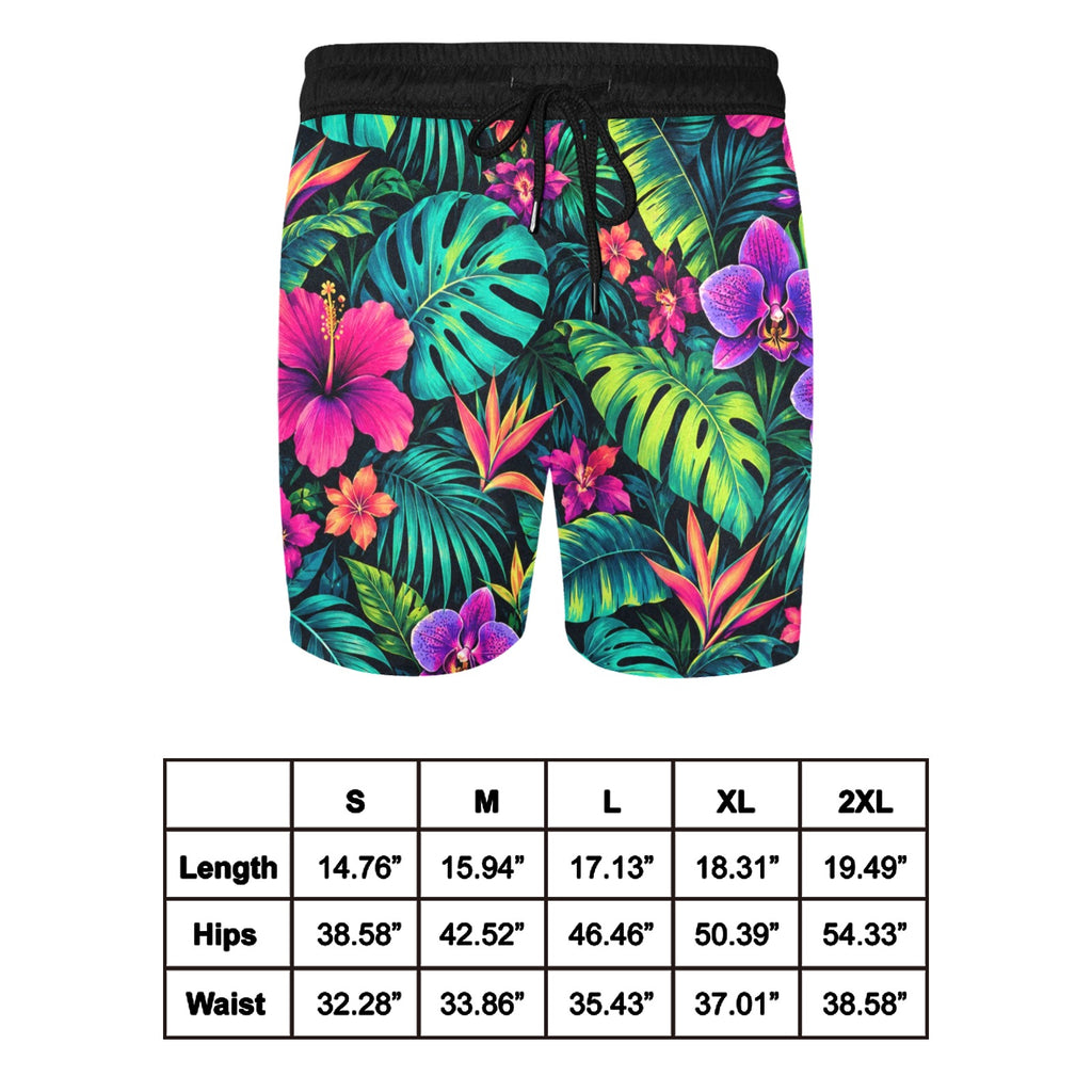 Neon Botanica Swim Shorts