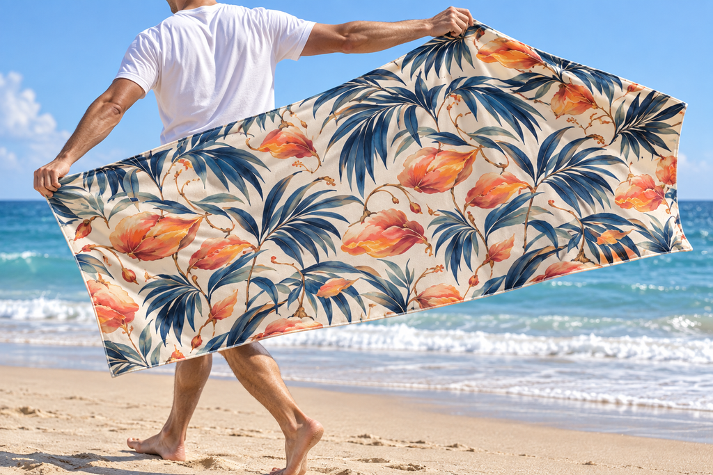 Peach Paradise Beach Towel