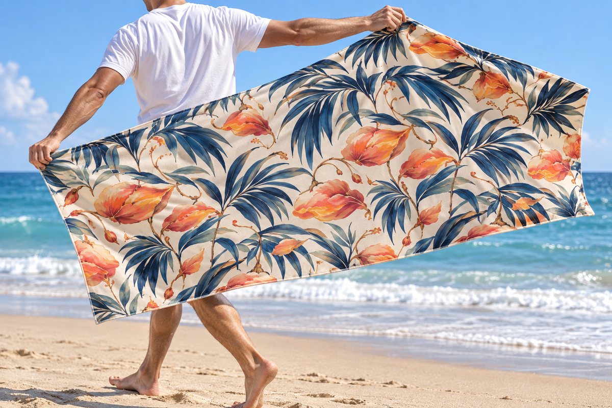 Peach Paradise Beach Towel