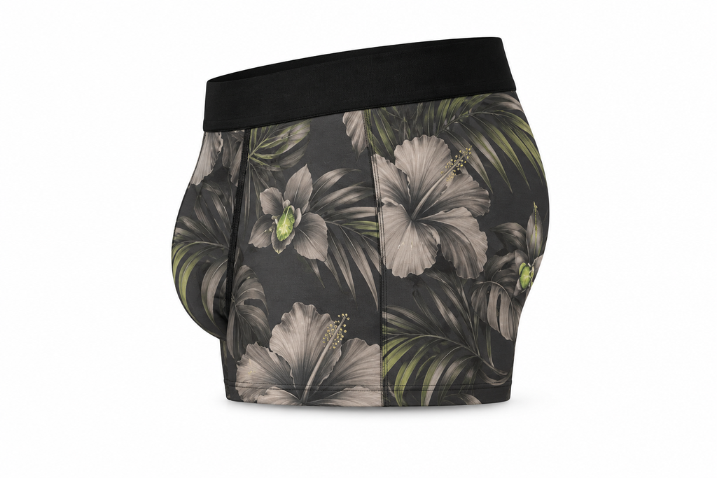 Midnight Hibiscus Boxer Briefs