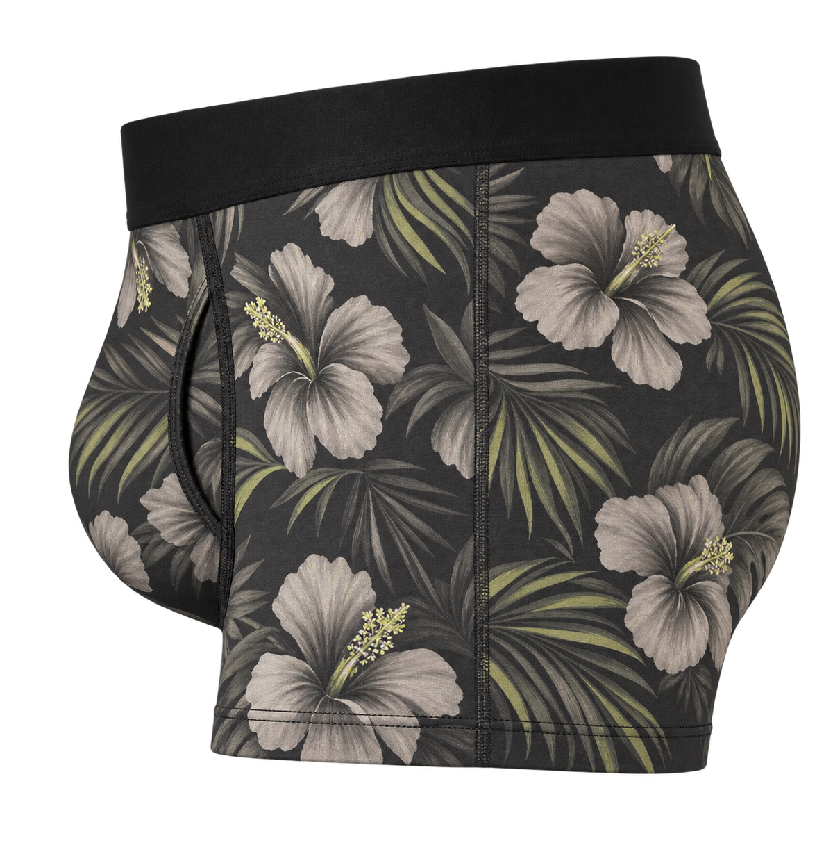 Midnight Hibiscus Boxer Briefs