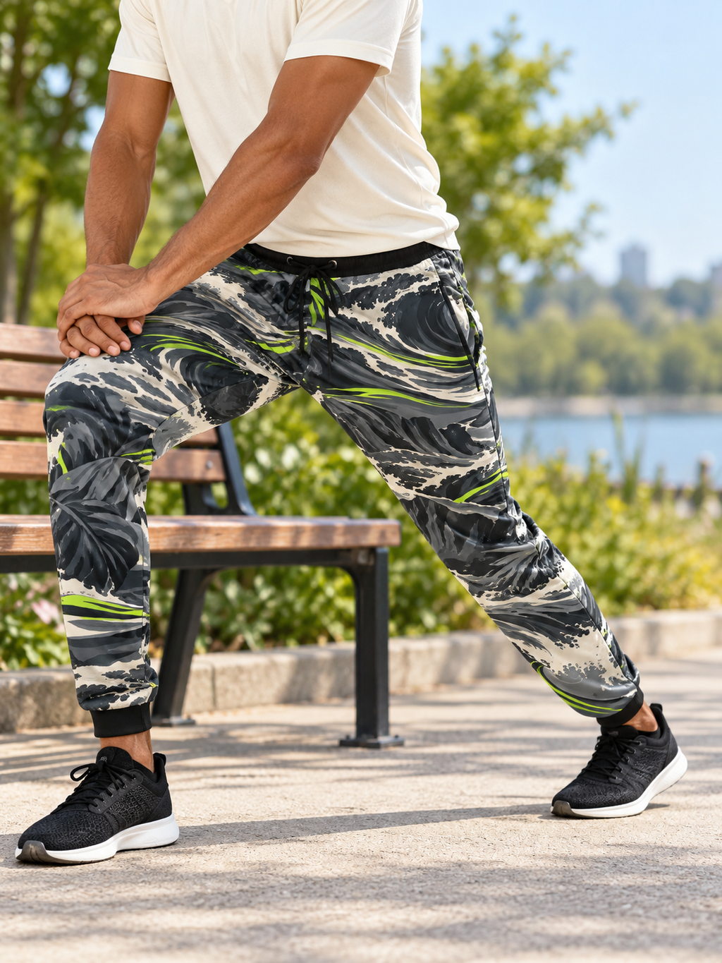 Lime Current Relaxed Pants