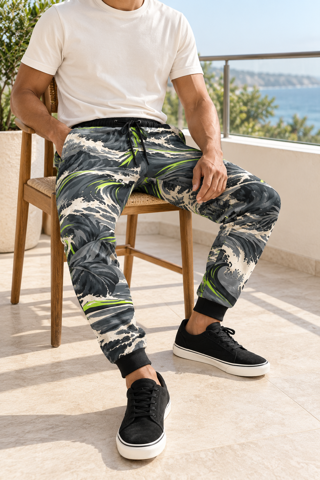 Lime Current Relaxed Pants