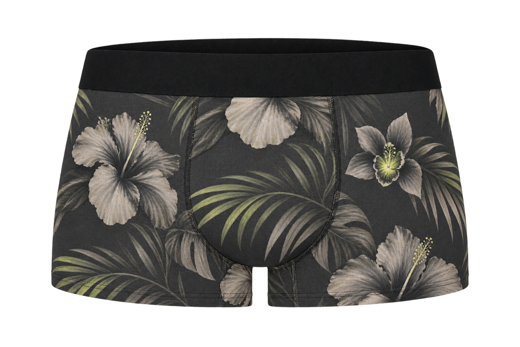 Midnight Hibiscus Boxer Briefs