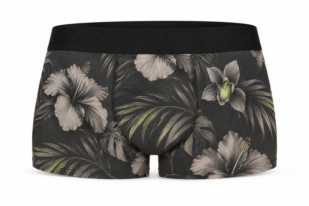 Midnight Hibiscus Boxer Briefs