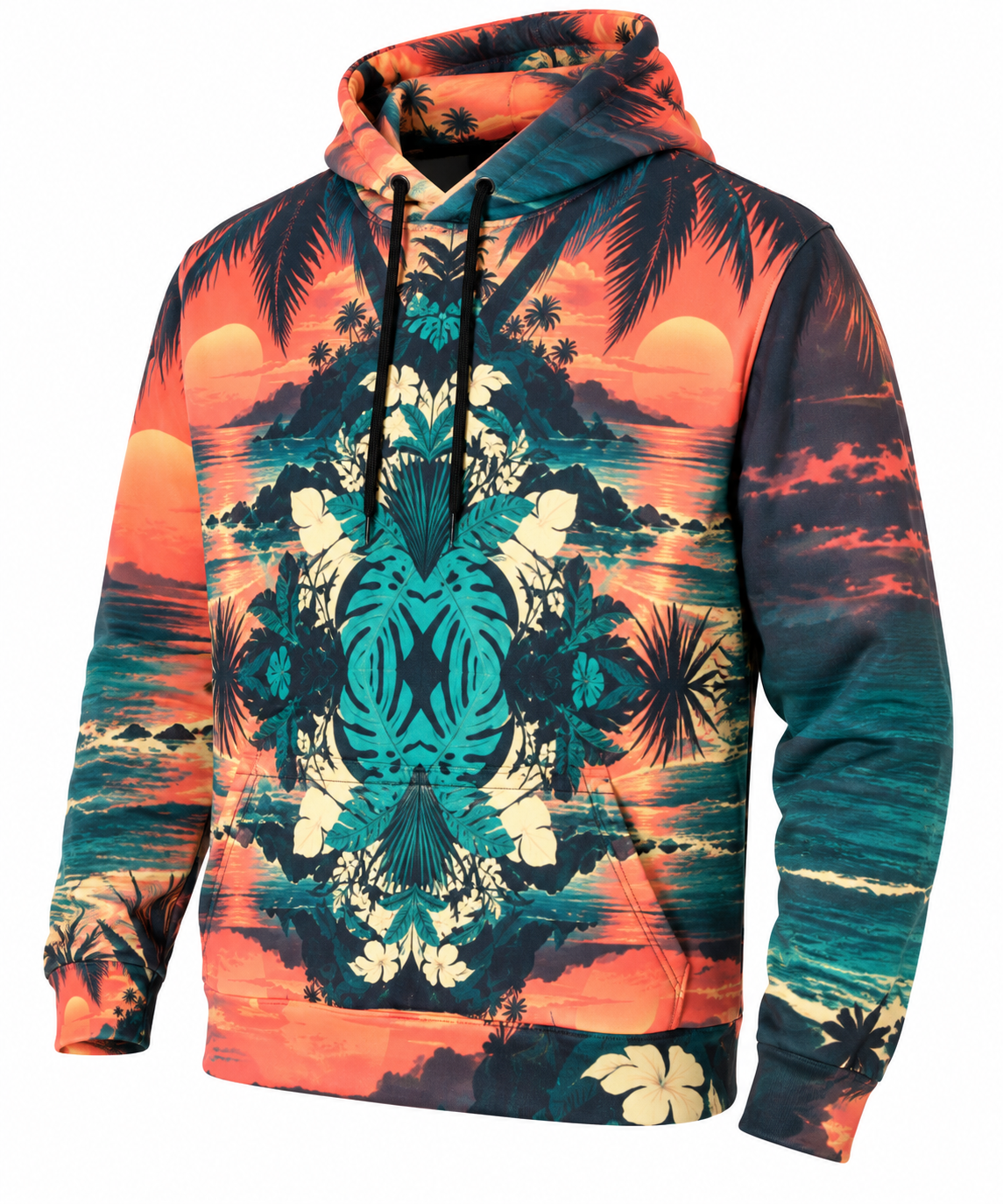 Sunset Totem Fleece Hoodie